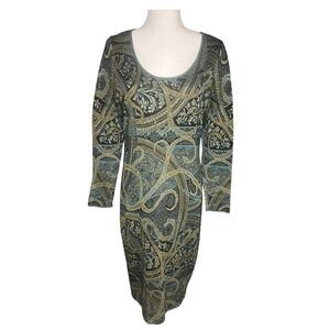 Peruvian Connection Kashmiri Sweater Dress Pima Cotton Medium